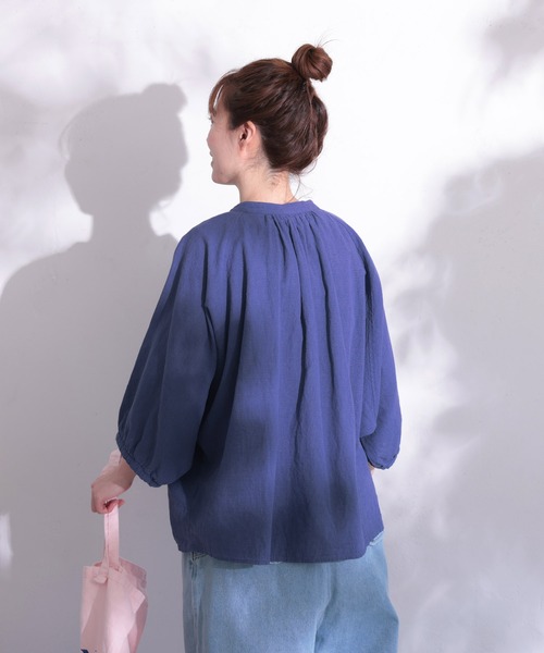 【新品、未使用】 soulberry ソウルベリー　ネイビー　長袖シャツ soulberry ブラウス シャツ soulberryのナツシャツ レディース
