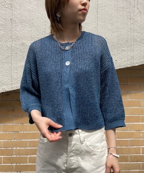 カーディガン DROIT BELLO（ドロイトベロ）ペーパータッチショートカーディガン レディース DROIT BELLO カーディガン BELLO（ドロイトベロ）ペーパータッチ