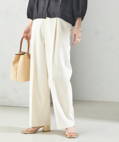 SHIPS（シップス） パンツ 「手洗い可能」ツイル ストレート パンツ