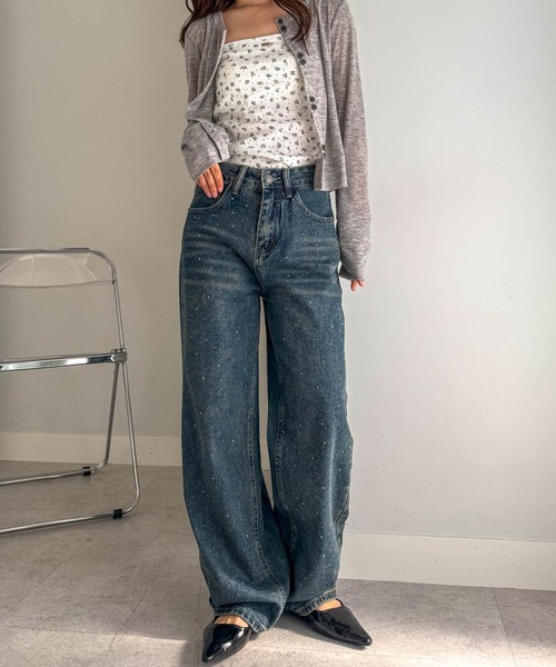 カ*ソ様 STONE  デニムパンツ W40 L34 solleim（ソルレム） ジーンズ デニム デニムパンツ 「お気に入り1.9万