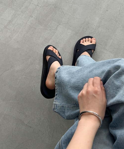 CANAL JEAN サンダル El mar クロスサンダル レディース