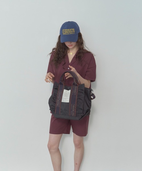 テムズ フリル2WAYショルダーバッグ-L-NAVYテープ　シアタープロダクツ THEATRE PRODUCTS ショルダーバッグ バッグ テムズ フリル2WAY