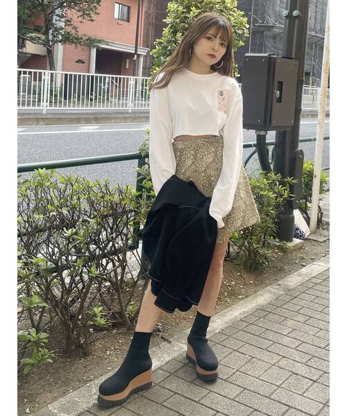 MURUA ブーツ デザインウエッジソックブーツ レディース MURUA ブーツ ウェッジソックブーツ レディース : ZOZOTOWN