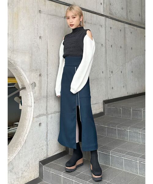 MURUA ムルーア デザインウェッジソックブーツ MURUA ブーツ ウェッジソックブーツ レディース : ZOZOTOWN