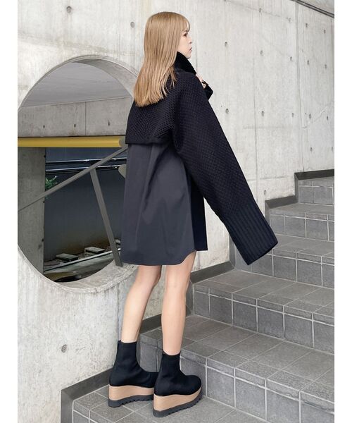 MURUA ムルーア デザインウェッジソックブーツ MURUA ブーツ ウェッジソックブーツ レディース : ZOZOTOWN