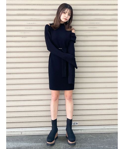 MURUA ブーツ ウェッジソックブーツ レディース : ZOZOTOWN
