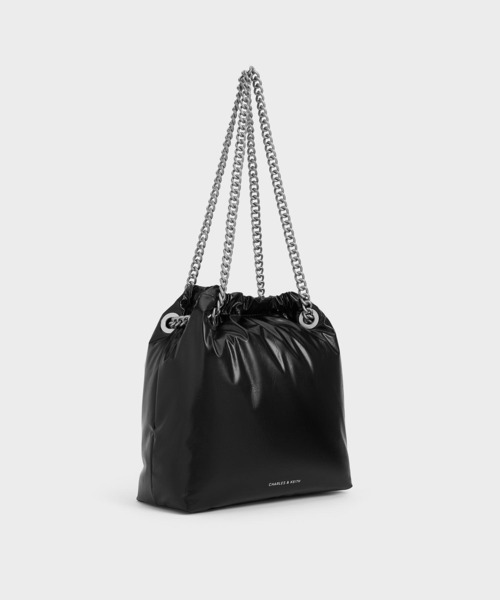 台湾 CHARLES&KEITH チェーン トートバッグ CHARLES ＆ KEITH ショルダーバッグ バッグ Caia カイア