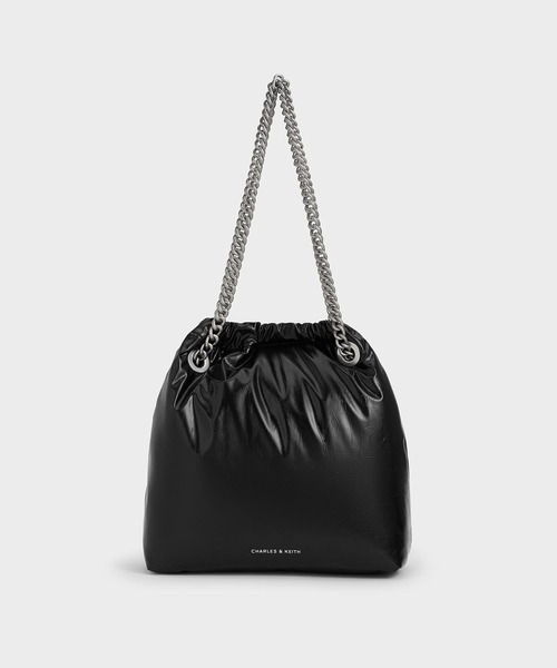 追跡★Charles&Keith Caia ダブルストラップ ショルダーバッグ CHARLES ＆ KEITH ショルダーバッグ バッグ Caia カイア カーブ