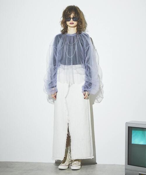converse デニムスカート CONVERSE TOKYO デニムスカート 「HL」DENIM SLIT SKIRT