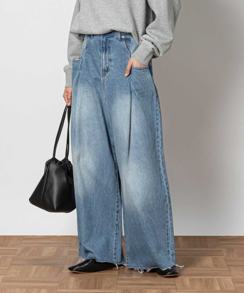 タグ付き未使用品 ARIES デニムパンツ バギーパンツ イージーパンツ 26 Starting Over ジーンズ 12oz DENIM OVER-DIE BAGGY PANTS