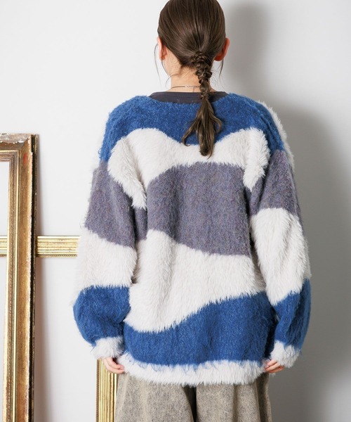 LAKOLE（ラコレ） カーディガン インターシャ配色カーディガン