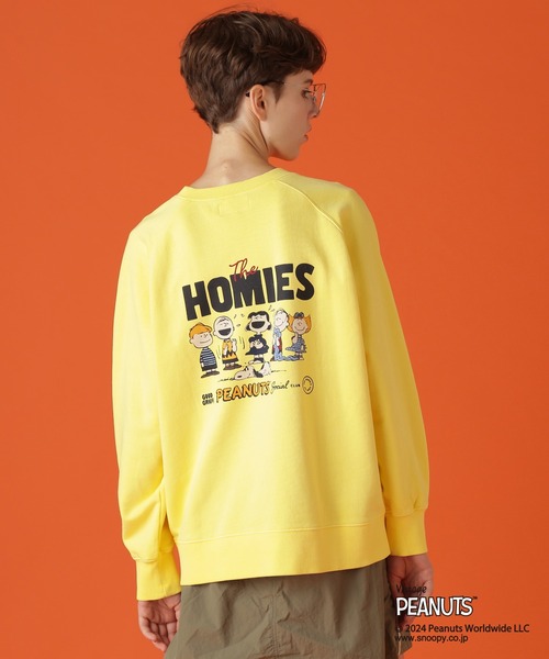 トレーナー スウェット 「AVIREX×PEANUTS」HOMIES  SWEAT/アヴィレックス×ピーナッツ ホーミーズ スウェット レディース PEANUTS トレーナー スウェット 「AVIREX×PEANUTS」HOMIES SWEAT