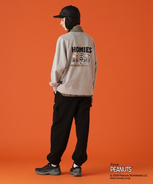 トレーナー スウェット 「AVIREX×PEANUTS」HOMIES  SWEAT/アヴィレックス×ピーナッツ ホーミーズ スウェット レディース PEANUTS トレーナー スウェット 「AVIREX×PEANUTS」HOMIES SWEAT
