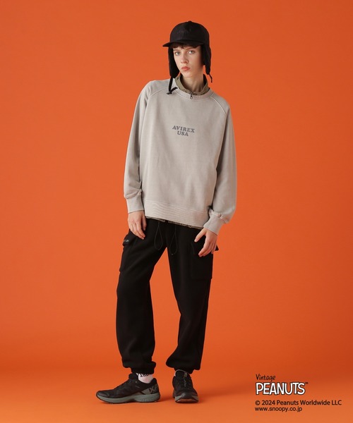 トレーナー スウェット 「AVIREX×PEANUTS」HOMIES  SWEAT/アヴィレックス×ピーナッツ ホーミーズ スウェット レディース PEANUTS トレーナー スウェット 「AVIREX×PEANUTS」HOMIES SWEAT