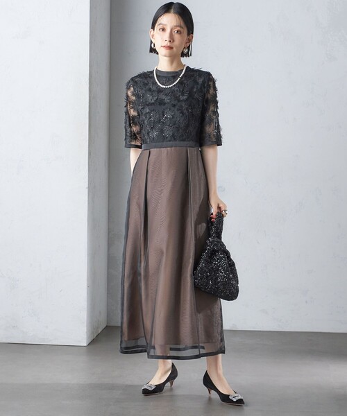 【美品】kaene カエン チュールエンブロイダリーボレロ　結婚式　パーティー kaene公式オンラインストア チュールエンブロイダリーボレロ