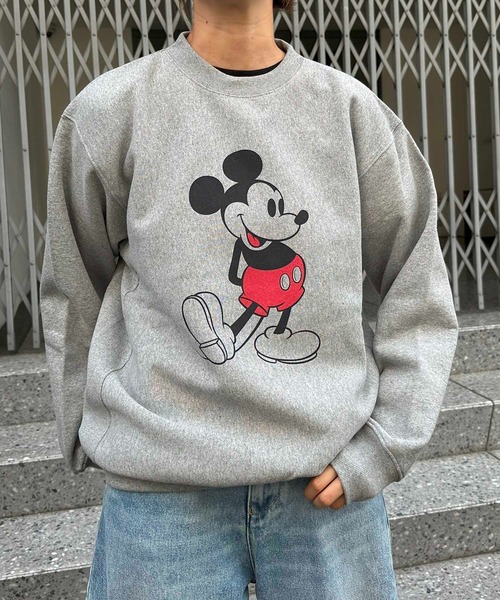 トレーナー スウェット HOUSTON / MICKEY HEAVYWEIGHT SWEAT / 22262 レディース メンズ HOUSTON トレーナー スウェット / MICKEY HEAVYWEIGHT SWEAT