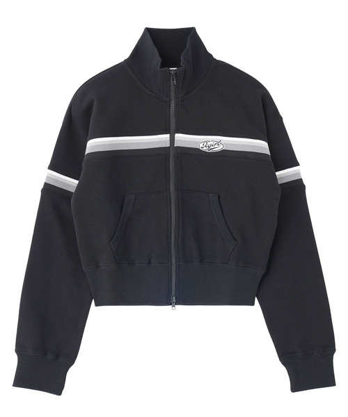 トレーナー スウェット STRIPED COMPACT SWEAT TRACK TOP レディース