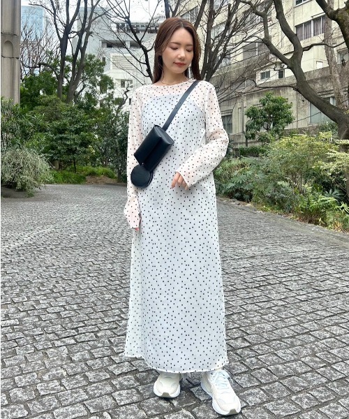 emmi」 長袖ワンピース 1 ホワイト レディース : 88043998 : ZOZOTOWN 