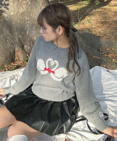 AS KNOW AS（アズノゥアズ） ニット セーター モチーフニットプル