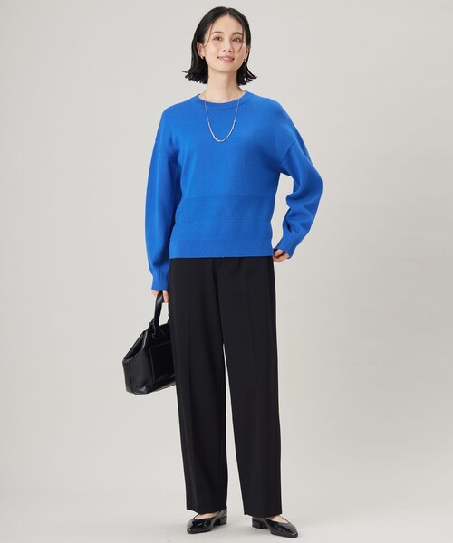 自由区（ジユウク） ニット セーター コットンポリミドルゲージ ニット