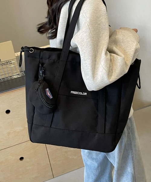 LA VORAGINE（ラ ヴォラジネ） トートバッグ 配色キャンバス 大容量