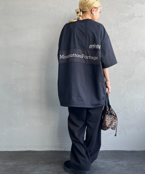 tシャツ 「MANHATTAN PORTAGE/マンハッタンポーテージ」 別注 メッシュ切替 バックプリントTシャツ レディース メンズ 楽天市場】【送料無料】 MANHATTAN PORTAGE マンハッタン