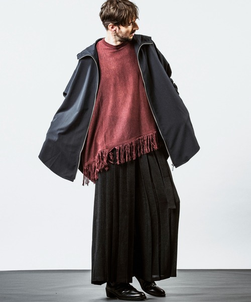 NO ID.（ノーアイディー） tシャツ 「NO ID.」Fringe Knit Big