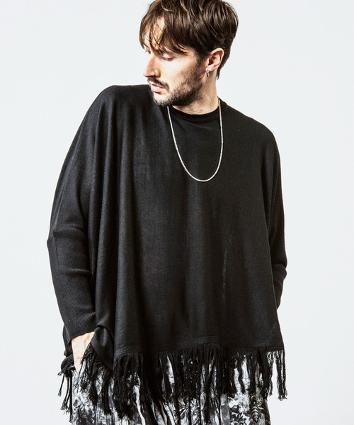 NO ID.(ノーアイディー) tシャツ 「NO ID.」Fringe Knit Big NO ID.(ノーアイディー) tシャツ 「NO ID.」Fringe Knit Big