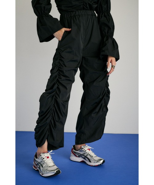 HeRIN.CYE スラックス パンツ Side gather pants サイドギャザーパンツ