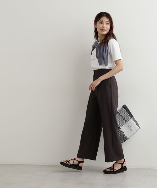 Natural Beauty Basic 半袖Tシャツ　チャコールグレー NATURAL BEAUTY BASIC 「NATURAL BASIC」 半袖Tシャツ MEDIUM