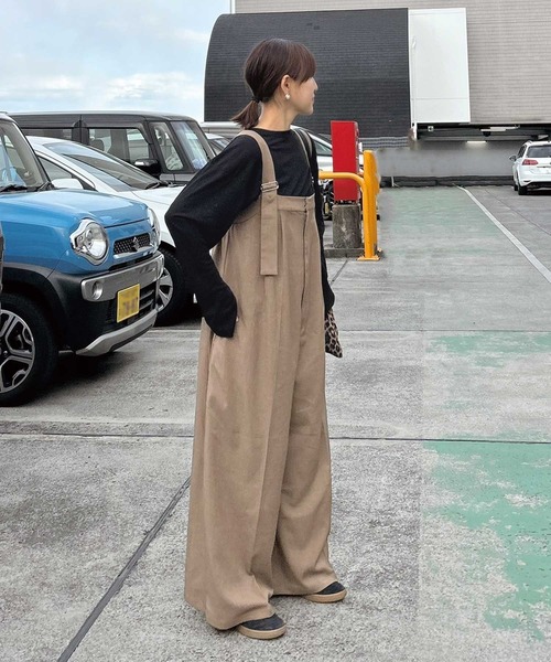 サロペット オーバーオール 「CORNERS by KR」ワイドサロペット
