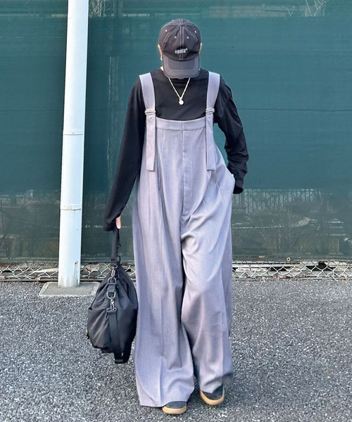 サロペット オーバーオール 「CORNERS by KR」ワイドサロペット