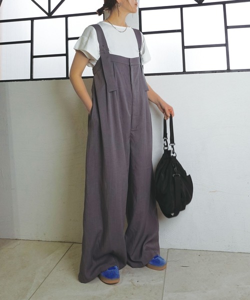 サロペット オーバーオール 「CORNERS by KR」ワイドサロペット