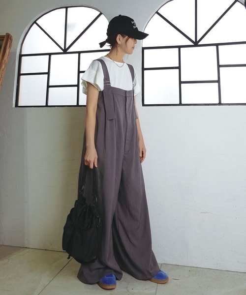 サロペット オーバーオール 「CORNERS by KR」ワイドサロペット