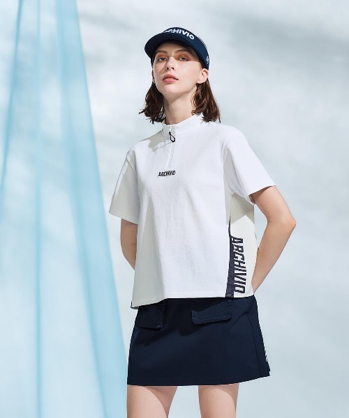 archivio プリーツスカート 29.0 (36) archivio スカート 「LADIES」バックロゴプリーツ撥水スカート