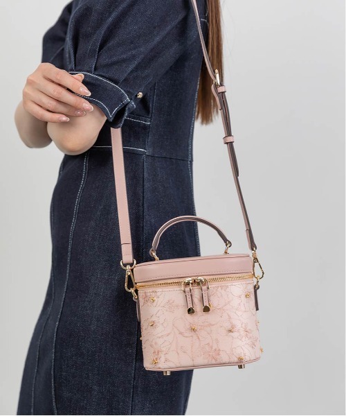 RANDA ショルダーバッグ バッグ 2WAY フラワー刺繍バニティ