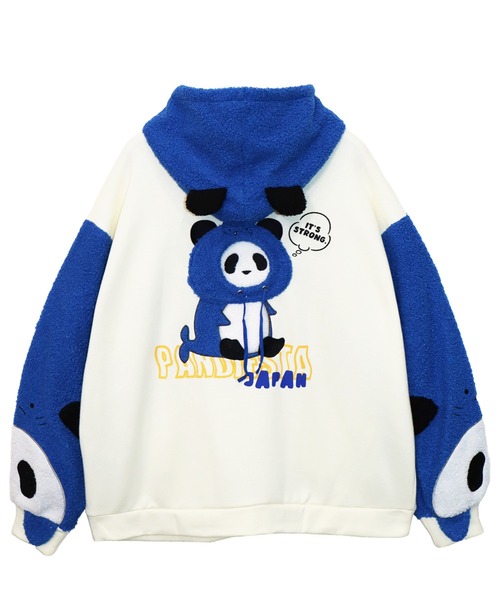 PANDIESTA パーカー シャークパンダ袖BIGプルパーカー(M2