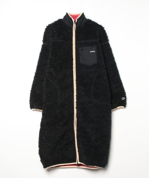 X-girl（エックスガール） コート「championコラボ」 2 ブラック