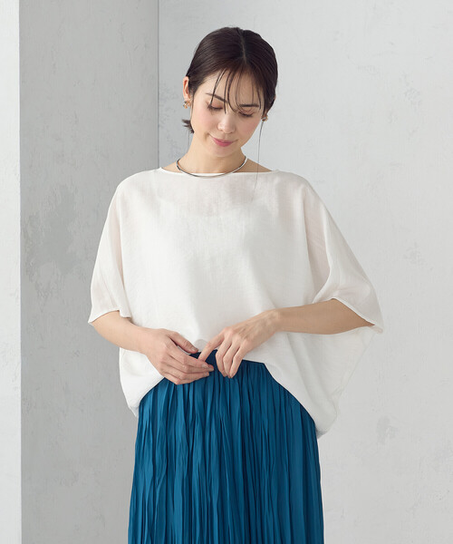 COMME CA ISM ブラウス シャツ 日本の色 ニュアンスTブラウス