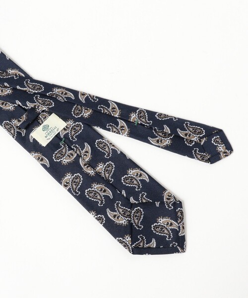 美品　luigi borrelli ホワイト　ペイズリー　美しいネクタイ 美品 luigi borrelli ホワイト ペイズリー 美しいネクタイ 美品