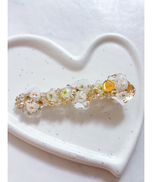 TONE（トネ） ヘアクリップ 「YM」うるおい鉱石レジン ヘアクリップ