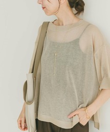 ニット セーター シアーハンソデニットプルオーバー レディース｜ZOZOTOWN Yahoo!店