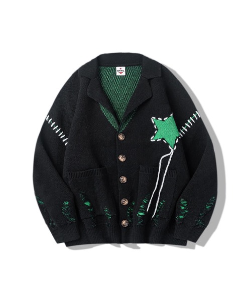 HOOK」 ニットカーディガン L ブラック メンズ : ZOZOTOWN Yahoo!店