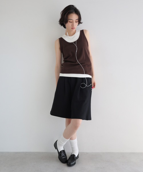 ANME ワイドパンツ スウェットパンツ ジャージ 裏毛スウェットハーフ
