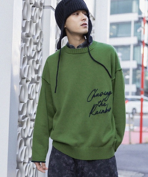 niko and…（ニコアンド） 長袖ニット MEDIUM ホワイト メンズ