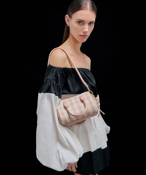 CHARLES & KEITH◆Everleigh チェッカーボウリングバッグ CHARLES ＆ KEITH トートバッグ Everleigh エベルレイ