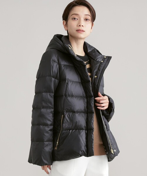 美品EVEX by KRIZIA レディースダウンコート　撥水　42 Lサイズ EVEX by KRIZIA（エヴェックスバイクリツィア） ダウンジャケット 42