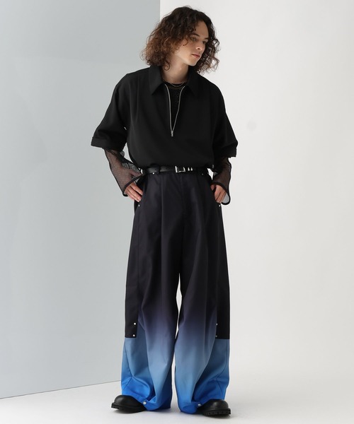 HARE パンツ グラデワイドレッグパンツ(HARE) メンズ : ZOZOTOWN