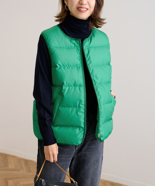 早いもの勝ち！新品未使用！FRAMEWORK ダウンベスト FRAMeWORK（フレームワーク） ダウンベスト - ネイビー レディース