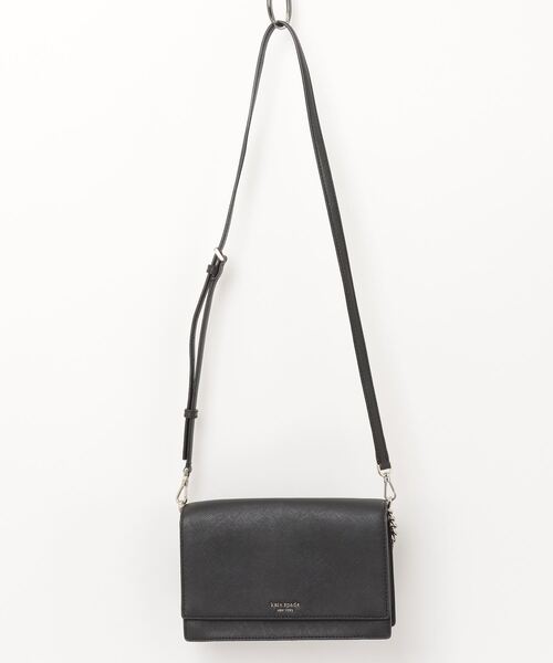kate spade 黒 レザーバッグ ショルダーバッグ ブラック kate spade NEW YORK 「kate new york」 ワンポイントショルダー